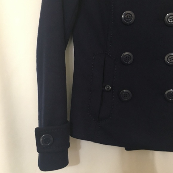 3/$28❤️Divided Navy blue button front short jacket size 4 - Picture 8 of 12